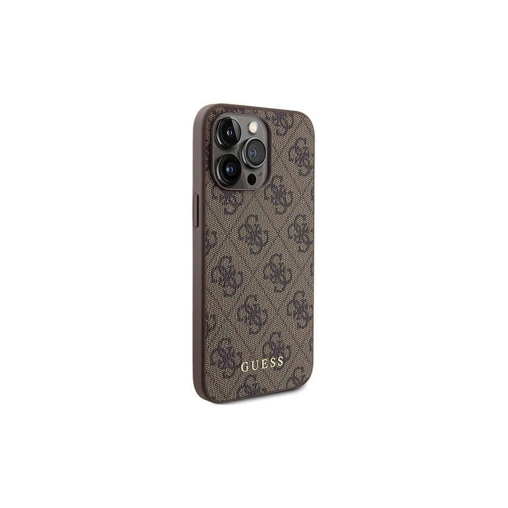 Hurtownia GSM - Case Guess GUHCP15XG4GFBR Apple iPhone 15 Pro Max Hartschale 4G Metall Gold Logo braun/brown - GUE2855 - {ean13} - Hurt
