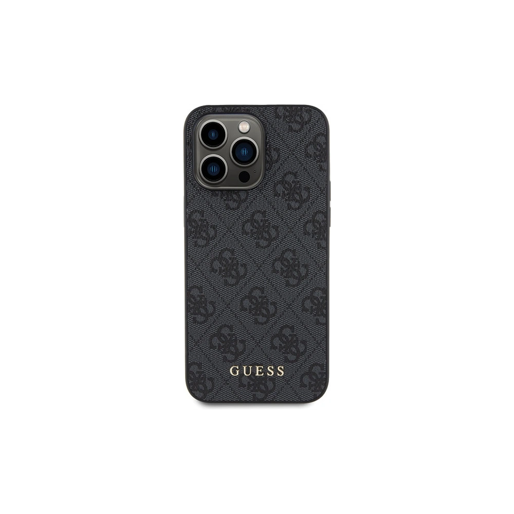 Hurtownia GSM - Case Guess GUHCP15XG4GFGR Apple iPhone 15 Pro Max Hartschale 4G Metall Gold Logo grau/grey - GUE2856 - {ean13} - Hurt