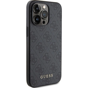 Hurtownia GSM - Etui Guess GUHCP15XG4GFGR Apple iPhone 15 Pro Max kemény tok 4G Fém Arany Logó szürke/grey - GUE2856 - {ean13} - Hurt