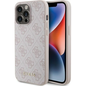 Hurtownia GSM - Etui Guess GUHCP15XG4GFPI Apple iPhone 15 Pro Max kemény tok 4G Fém Arany Logó rózsaszín/pink - GUE2857 - {ean13} - Hurt
