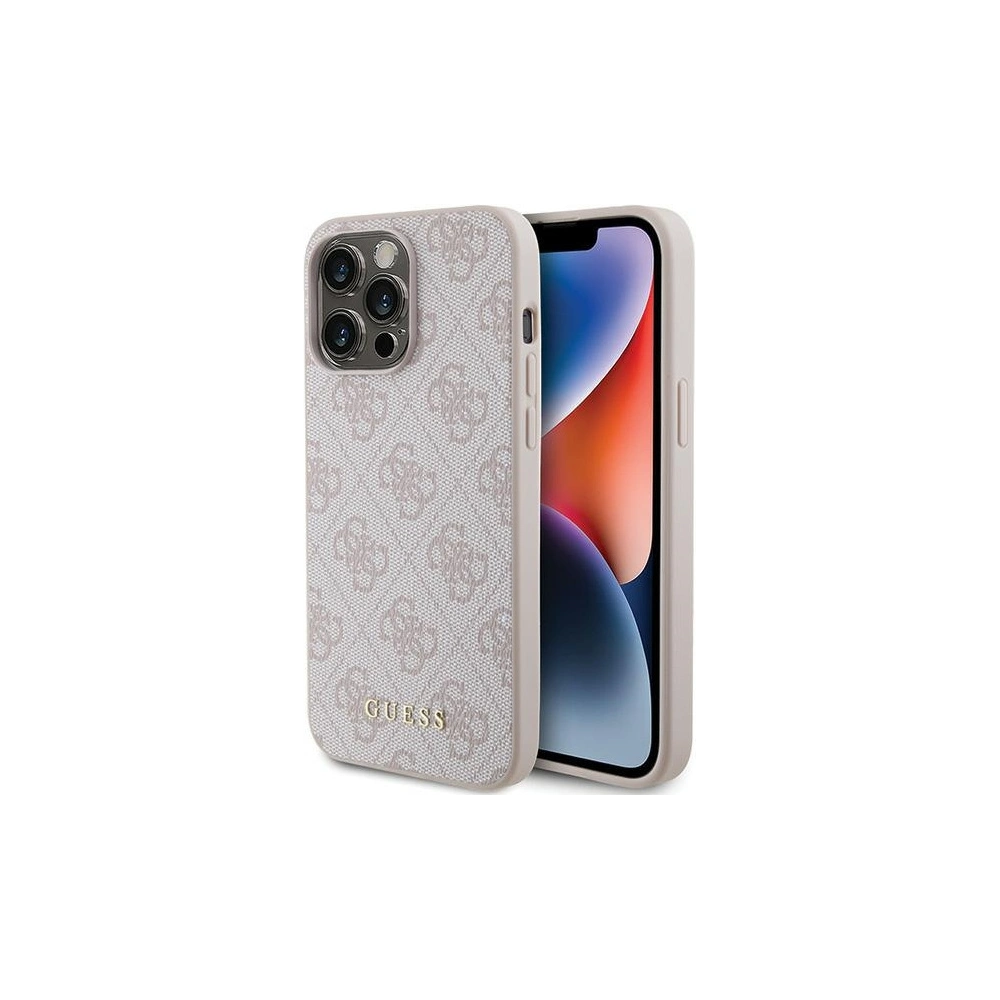 Hurtownia GSM - Etui Guess GUHCP15XG4GFPI Apple iPhone 15 Pro Max hard case 4G Metal Gold Logo różowy/pink - GUE2857 - {ean13} - Hurt