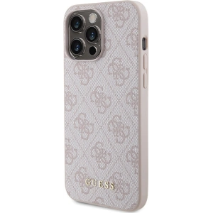 Hurtownia GSM - Etui Guess GUHCP15XG4GFPI Apple iPhone 15 Pro Max kemény tok 4G Fém Arany Logó rózsaszín/pink - GUE2857 - {ean13} - Hurt