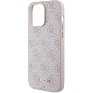 Hurtownia GSM - Case Guess GUHCP15XG4GFPI Apple iPhone 15 Pro Max Hartschale 4G Metall Gold Logo rosa/pink - GUE2857 - {ean13} - Hurt