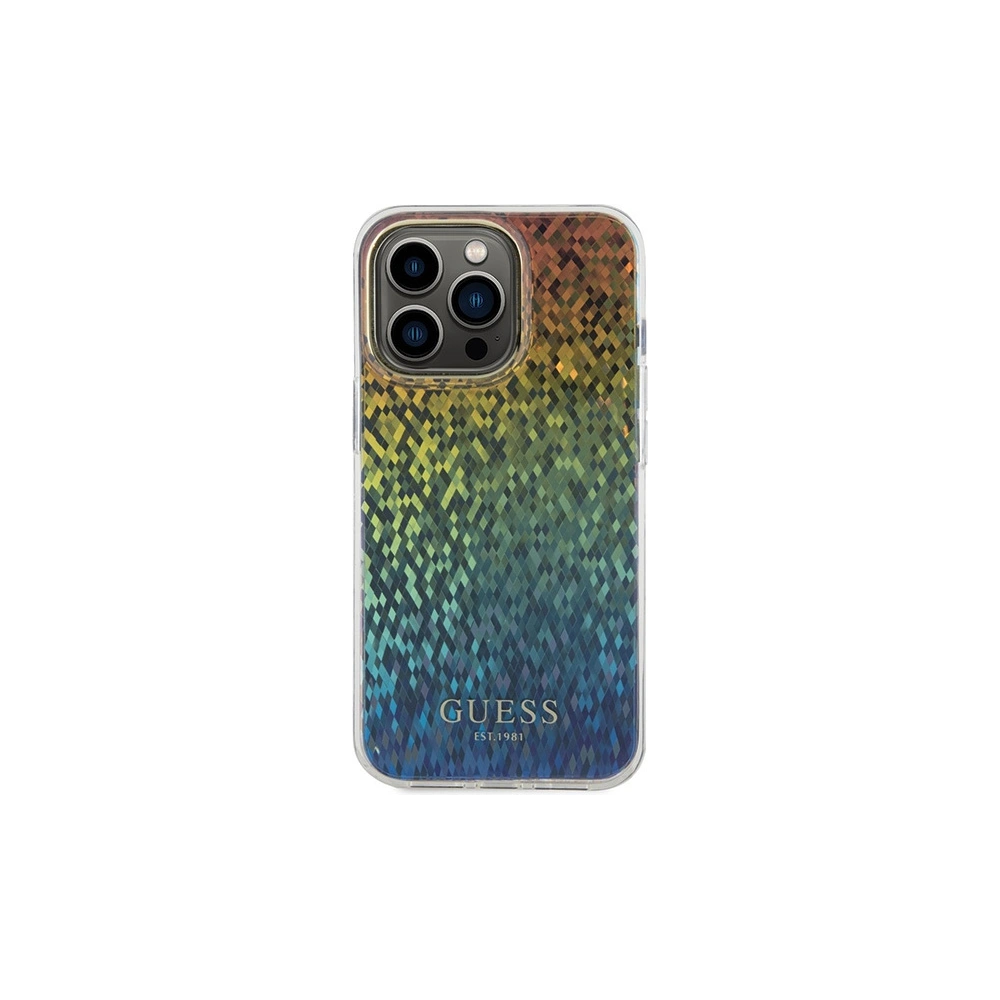 Wholesale Guess GUHCP15XHDECMI Apple iPhone 15 Pro Max hardcase IML Faceted Mirror Disco Iridescent multicolor - GUE2858 - {ean13} - Hurt