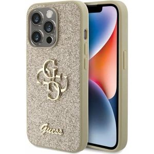 Hurtownia GSM - Etui Guess GUHCP15XHG4SGD Apple iPhone 15 Pro Max hardcase Glitter Script Big 4G aurie/gold - GUE2859 - {ean13} - Hurt