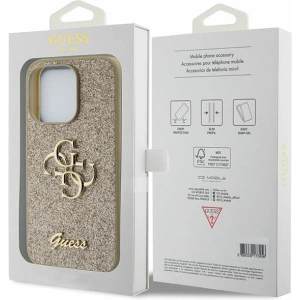 Wholesale Guess GUHCP15XHG4SGD Apple iPhone 15 Pro Max hardcase Glitter Script Big 4G gold - GUE2859 - {ean13} - Hurt