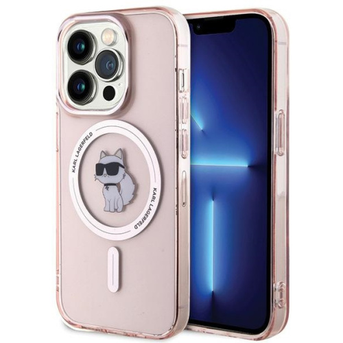 Karl Lagerfeld Distributor - 3666339162542 - KLD1691 - Karl Lagerfeld KLHMP15XHFCCNOP Apple iPhone 15 Pro Max hardcase IML Choupette MagSafe pink - B2B homescreen