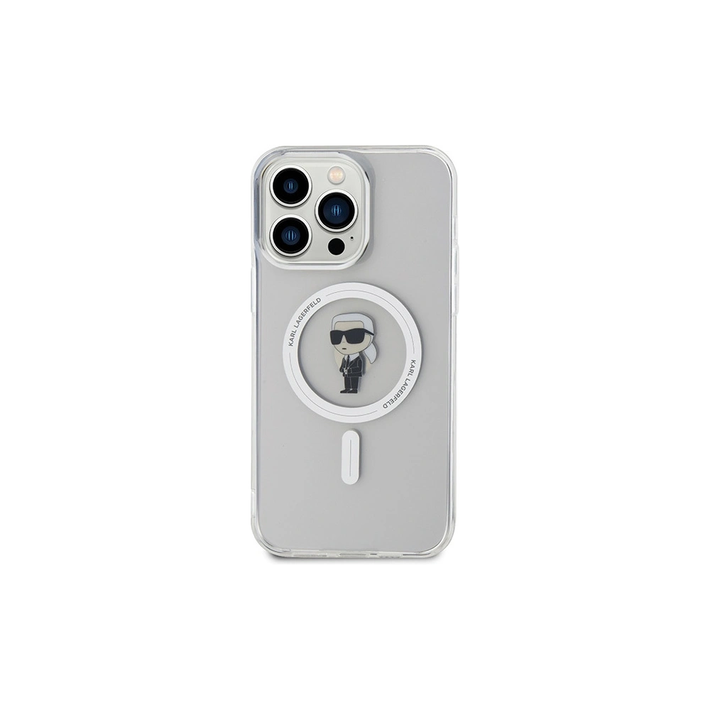 Hurtownia GSM - Etui Karl Lagerfeld KLHMP15XHFCKNOT Apple iPhone 15 Pro Max kemény tok IML Ikonik MagSafe átlátszó - KLD1693 - {ean13} - Hurt