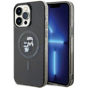 Hurtownia GSM - Etui Karl Lagerfeld KLHMP15XHGKCNOK Apple iPhone 15 Pro Max hardcase Karl&Choupette Glitter MagSafe černý/black - KLD1694 - {ean13} - Hurt