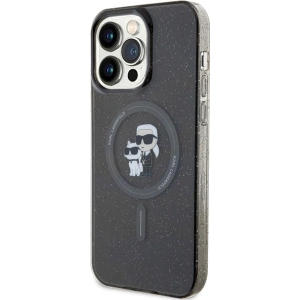 Hurtownia GSM - Etui Karl Lagerfeld KLHMP15XHGKCNOK Apple iPhone 15 Pro Max hardcase Karl&Choupette Glitter MagSafe czarny/black - KLD1694 - {ean13} - Hurt