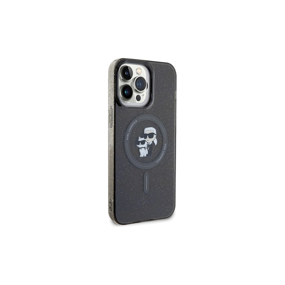 Hurtownia GSM - Etui Karl Lagerfeld KLHMP15XHGKCNOK Apple iPhone 15 Pro Max hardcase Karl&Choupette Glitter MagSafe negru/black - KLD1694 - {ean13} - Hurt