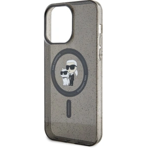 Hurtownia GSM - Etui Karl Lagerfeld KLHMP15XHGKCNOK Apple iPhone 15 Pro Max hardcase Karl&Choupette Glitter MagSafe černý/black - KLD1694 - {ean13} - Hurt