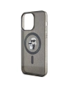 Hurtownia GSM - Etui Karl Lagerfeld KLHMP15XHGKCNOK Apple iPhone 15 Pro Max keménytok Karl&Choupette Glitter MagSafe fekete/black - KLD1694 - {ean13} - Hurt