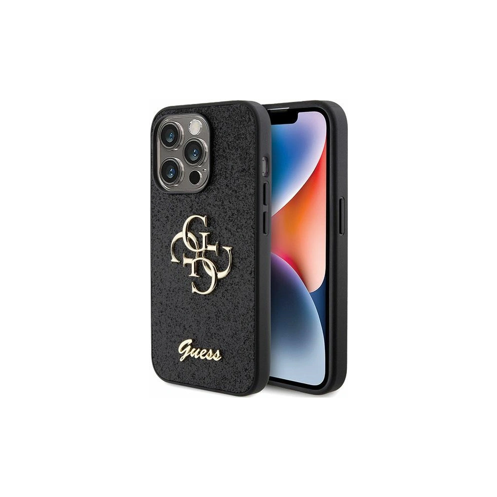 Hurtownia GSM - Etui Guess GUHCP15XHG4SGK Apple iPhone 15 Pro Max hardcase Glitter Script Big 4G černé/black - GUE2860 - {ean13} - Hurt
