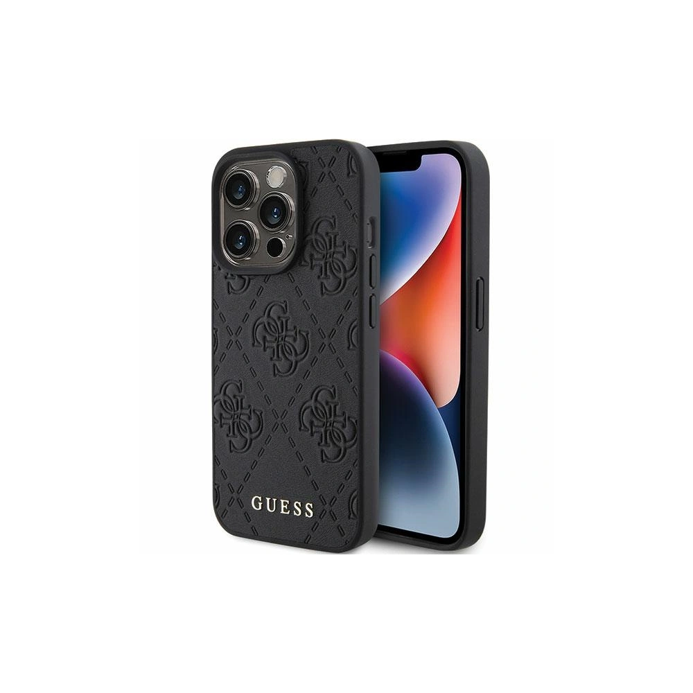 Hurtownia GSM - Etui Guess GUHCP15XP4EPMK Apple iPhone 15 Pro Max hardcase Leather 4G Stamped czarny/black - GUE2861 - {ean13} - Hurt