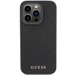 Wholesale Guess GUHCP15XP4EPMK Apple iPhone 15 Pro Max hardcase Leather 4G Stamped black - GUE2861 - {ean13} - Hurt