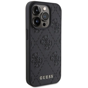 Wholesale Guess GUHCP15XP4EPMK Apple iPhone 15 Pro Max hardcase Leather 4G Stamped black - GUE2861 - {ean13} - Hurt