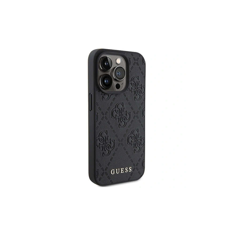 Wholesale Guess GUHCP15XP4EPMK Apple iPhone 15 Pro Max hardcase Leather 4G Stamped black - GUE2861 - {ean13} - Hurt