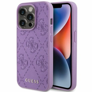 Hurtownia GSM - Case Guess GUHCP15XP4EPMU Apple iPhone 15 Pro Max Hartschale Leder 4G gestempelt lila/lila - GUE2862 - {ean13} - Hurt
