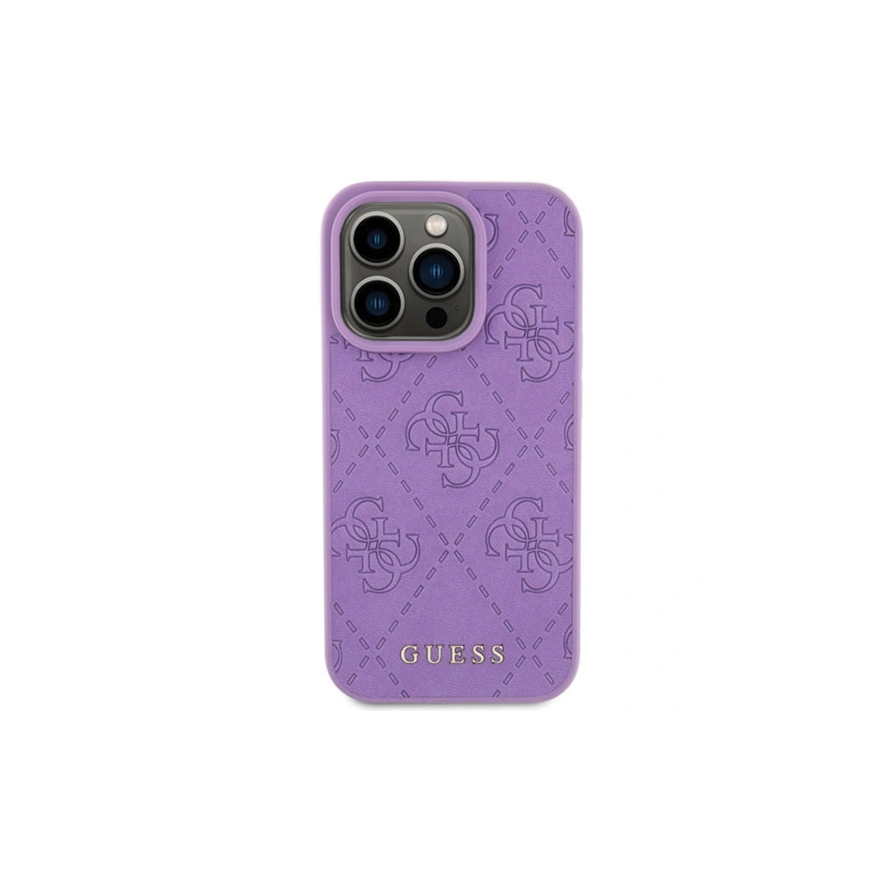Hurtownia GSM - Case Guess GUHCP15XP4EPMU Apple iPhone 15 Pro Max Hartschale Leder 4G gestempelt lila/lila - GUE2862 - {ean13} - Hurt