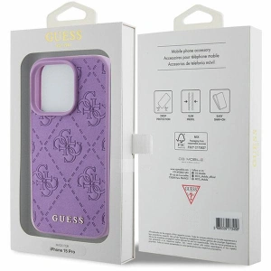 Hurtownia GSM - Etui Guess GUHCP15XP4EPMU Apple iPhone 15 Pro Max hardcase din piele 4G timbrat mov/deschis la culoare - GUE2862 - {ean13} - Hurt