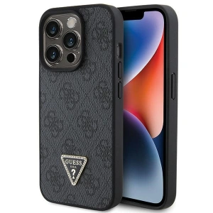 Wholesale Guess GUHCP15XP4TDPK Apple iPhone 15 Pro Max hardcase Leather 4G Diamond Triangle black - GUE2863 - {ean13} - Hurt