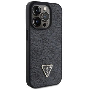 Wholesale Guess GUHCP15XP4TDPK Apple iPhone 15 Pro Max hardcase Leather 4G Diamond Triangle black - GUE2863 - {ean13} - Hurt