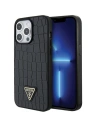 Etui Guess GUHCP15XPCRTHCK Apple iPhone 15 Pro Max hardcase Croco Triangle Metal Logo negru/black