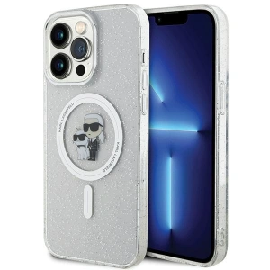 Hurtownia GSM - Etui Karl Lagerfeld KLHMP15XHGKCNOT Apple iPhone 15 Pro Max hardcase Karl&Choupette Glitter MagSafe transparent - KLD1695 - {ean13} - Hurt
