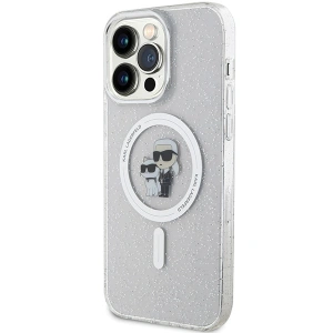 Hurtownia GSM - Etui Karl Lagerfeld KLHMP15XHGKCNOT Apple iPhone 15 Pro Max hardcase Karl&Choupette Glitter MagSafe transparent - KLD1695 - {ean13} - Hurt