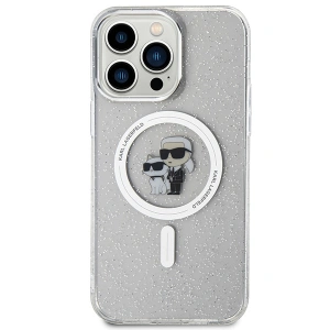 Hurtownia GSM - Etui Karl Lagerfeld KLHMP15XHGKCNOT Apple iPhone 15 Pro Max hardcase Karl&Choupette Glitter MagSafe průhledné - KLD1695 - {ean13} - Hurt