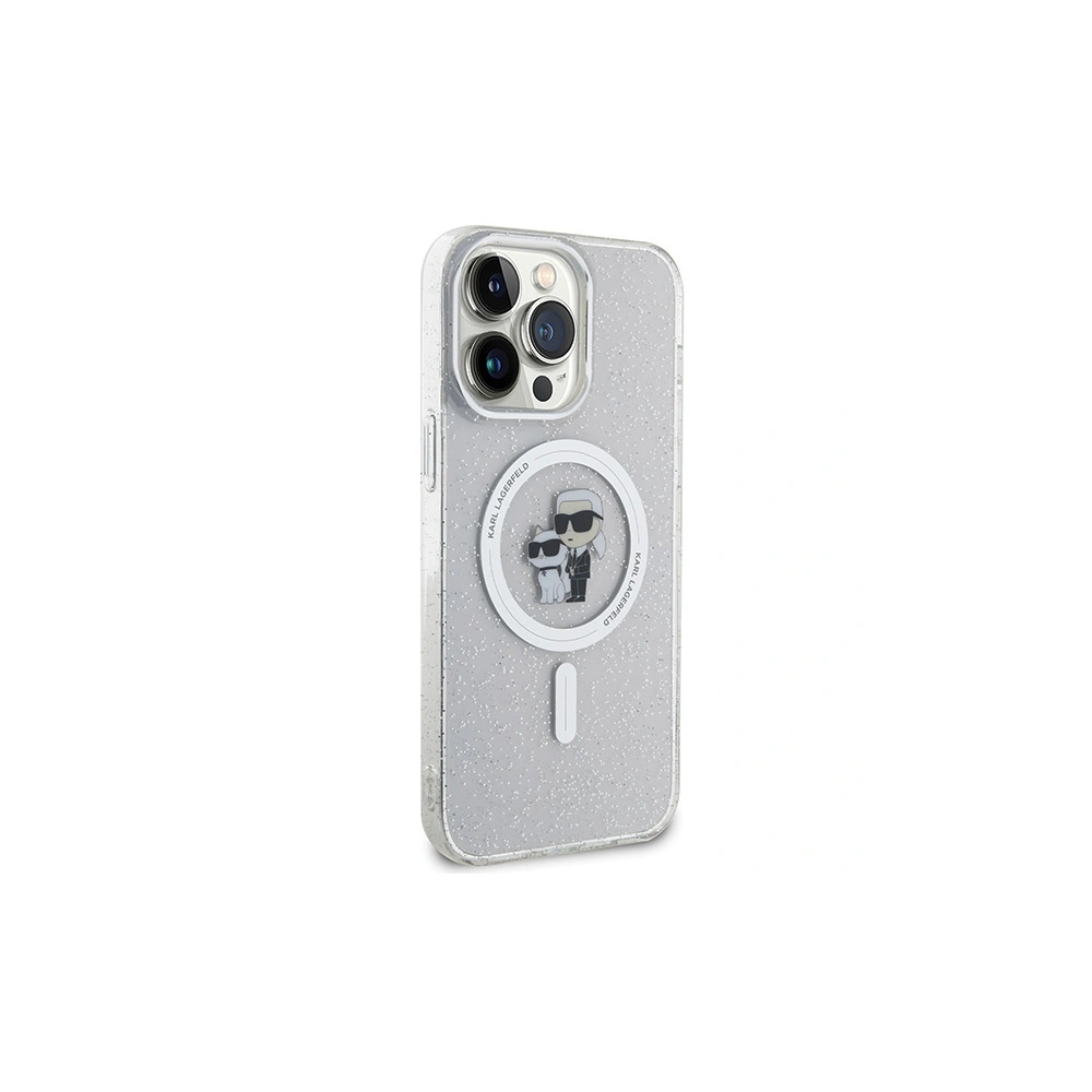 Wholesale Karl Lagerfeld KLHMP15XHGKCNOT Apple iPhone 15 Pro Max hardcase Karl&Choupette Glitter MagSafe transparent - KLD1695 - {ean13} - Hurt