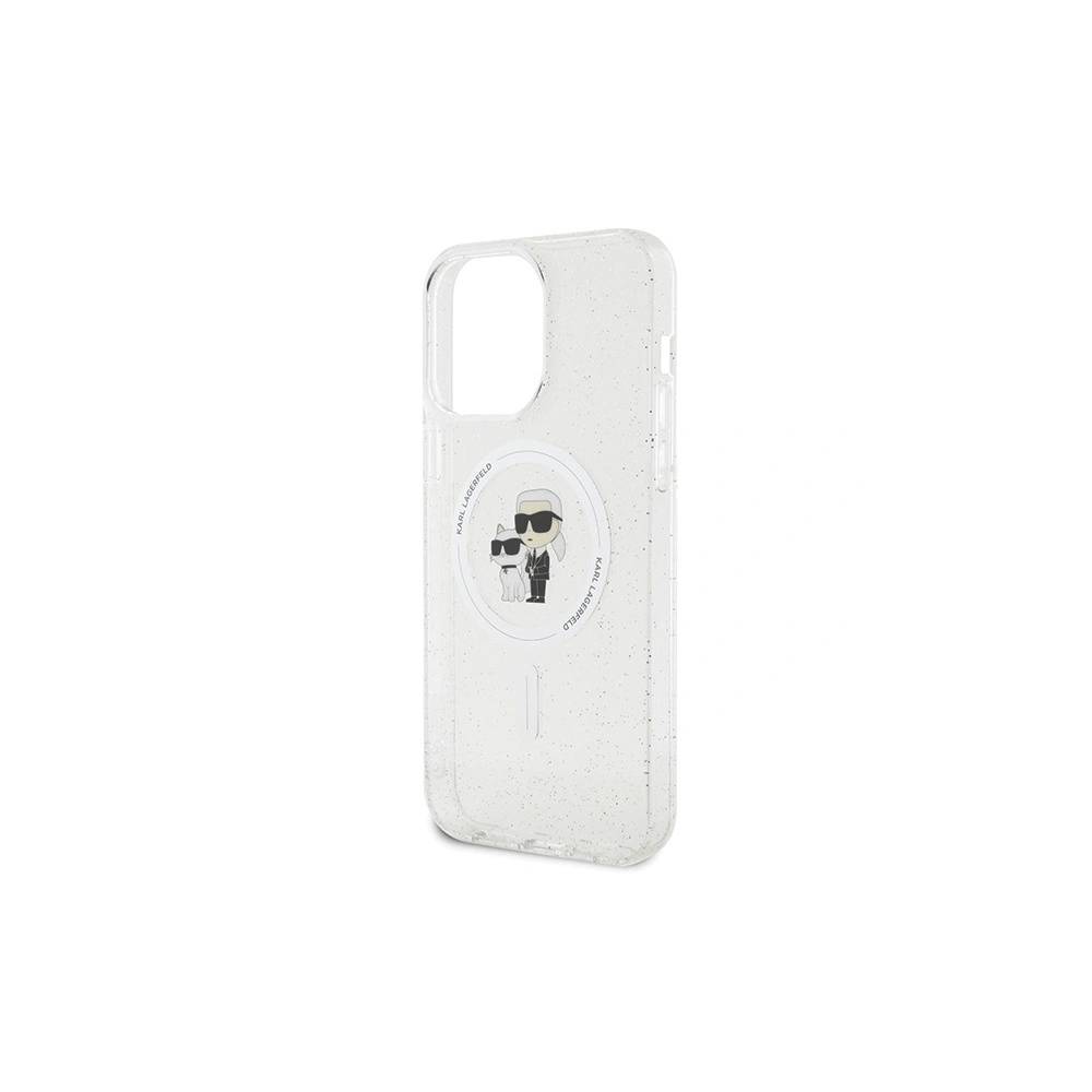Hurtownia GSM - Etui Karl Lagerfeld KLHMP15XHGKCNOT Apple iPhone 15 Pro Max hardcase Karl&Choupette Glitter MagSafe transparent - KLD1695 - {ean13} - Hurt