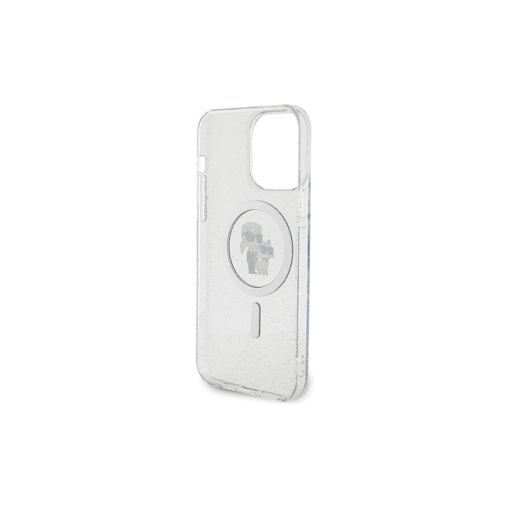 Hurtownia GSM - Etui Karl Lagerfeld KLHMP15XHGKCNOT Apple iPhone 15 Pro Max hardcase Karl&Choupette Glitter MagSafe transparent - KLD1695 - {ean13} - Hurt