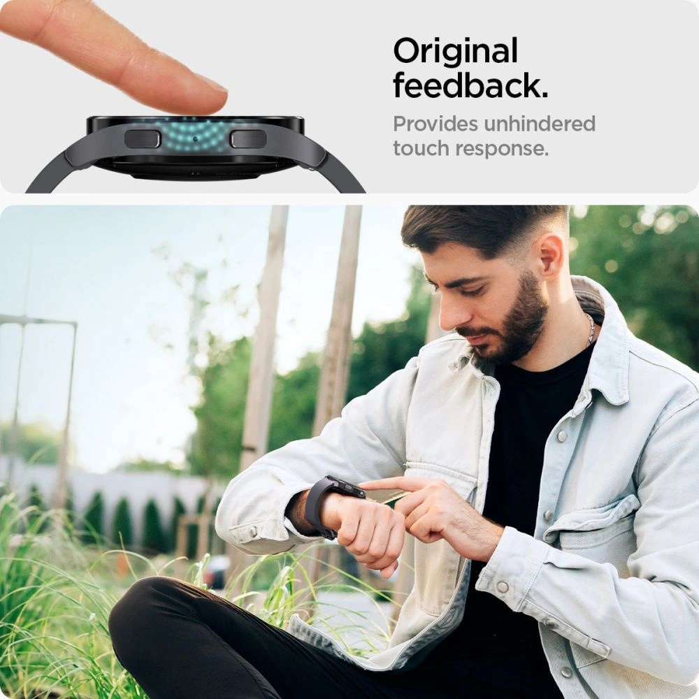 Hurtownia GSM - Sticlă temperată Spigen GLAS.tR ez Fit Samsung Galaxy Watch6 44mm Clear [2 PACK] - SPN2933 - {ean13} - Hurt