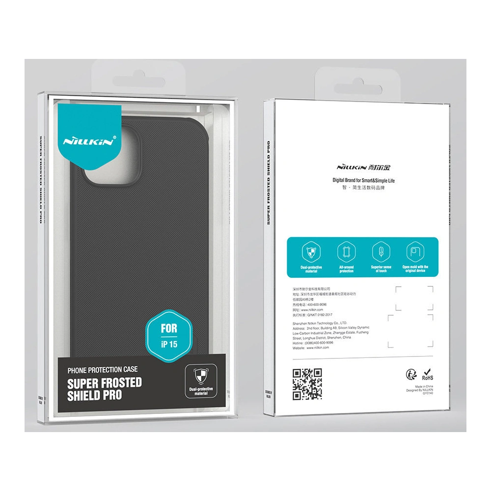 Hurtownia GSM - Case Nillkin Super Frosted Shield Pro Apple iPhone 15 Plus / 14 Plus schwarz - NLK1211 - {ean13} - Hurt