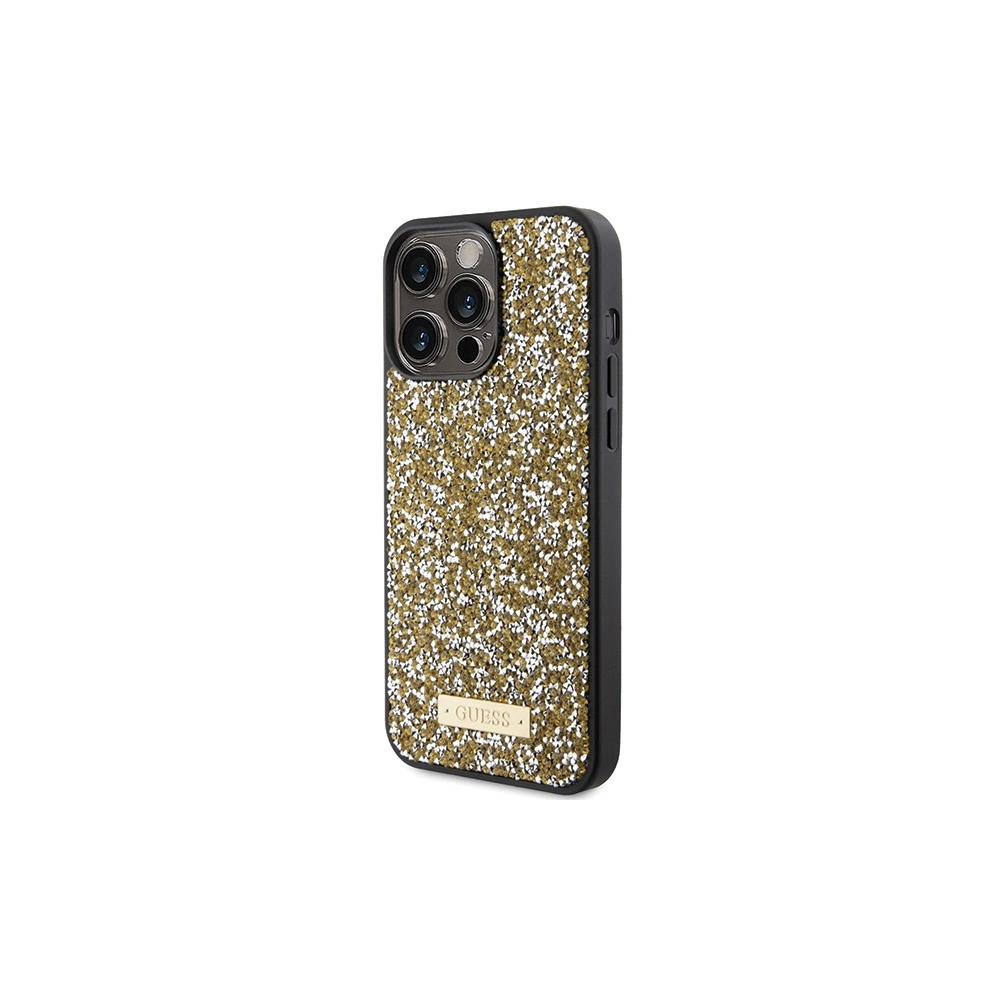 Hurtownia GSM - Etui Guess GUHCP15XPFGSBSD Apple iPhone 15 Pro Max hardcase Rhinestone Metal Logo sárga/yellow - GUE2865 - {ean13} - Hurt