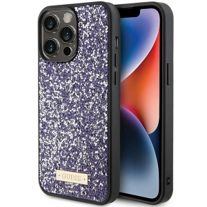 Hurtownia GSM - Etui Guess GUHCP15XPFGSBSP Apple iPhone 15 Pro Max hardcase s krystaly a kovovým logem fialový/purple - GUE2866 - {ean13} - Hurt