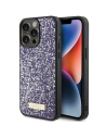 Etui Guess GUHCP15XPFGSBSP Apple iPhone 15 Pro Max hardcase s krystaly a kovovým logem fialový/purple