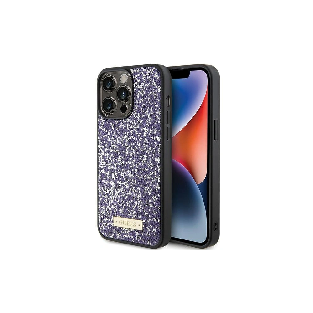 Hurtownia GSM - Etui Guess GUHCP15XPFGSBSP Apple iPhone 15 Pro Max hardcase Rhinestone Metal Logo fioletowy/purple - GUE2866 - {ean13} - Hurt