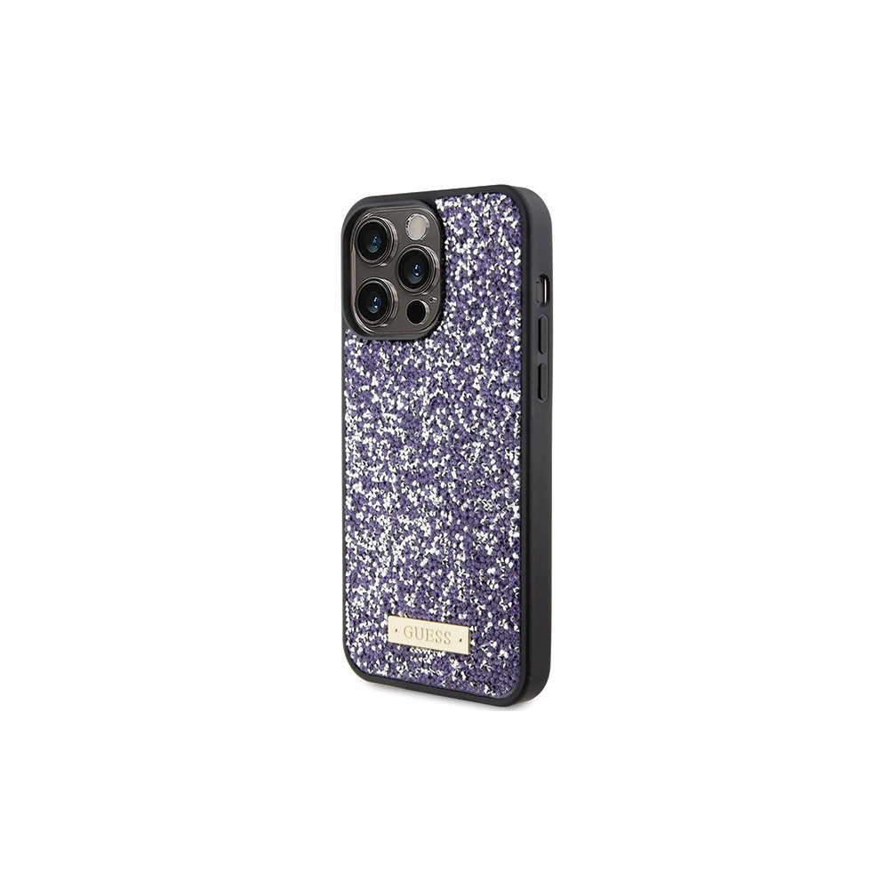 Hurtownia GSM - Case Guess GUHCP15XPFGSBSP Apple iPhone 15 Pro Max Hardcase Rhinestone Metall-Logo lila/purple - GUE2866 - {ean13} - Hurt