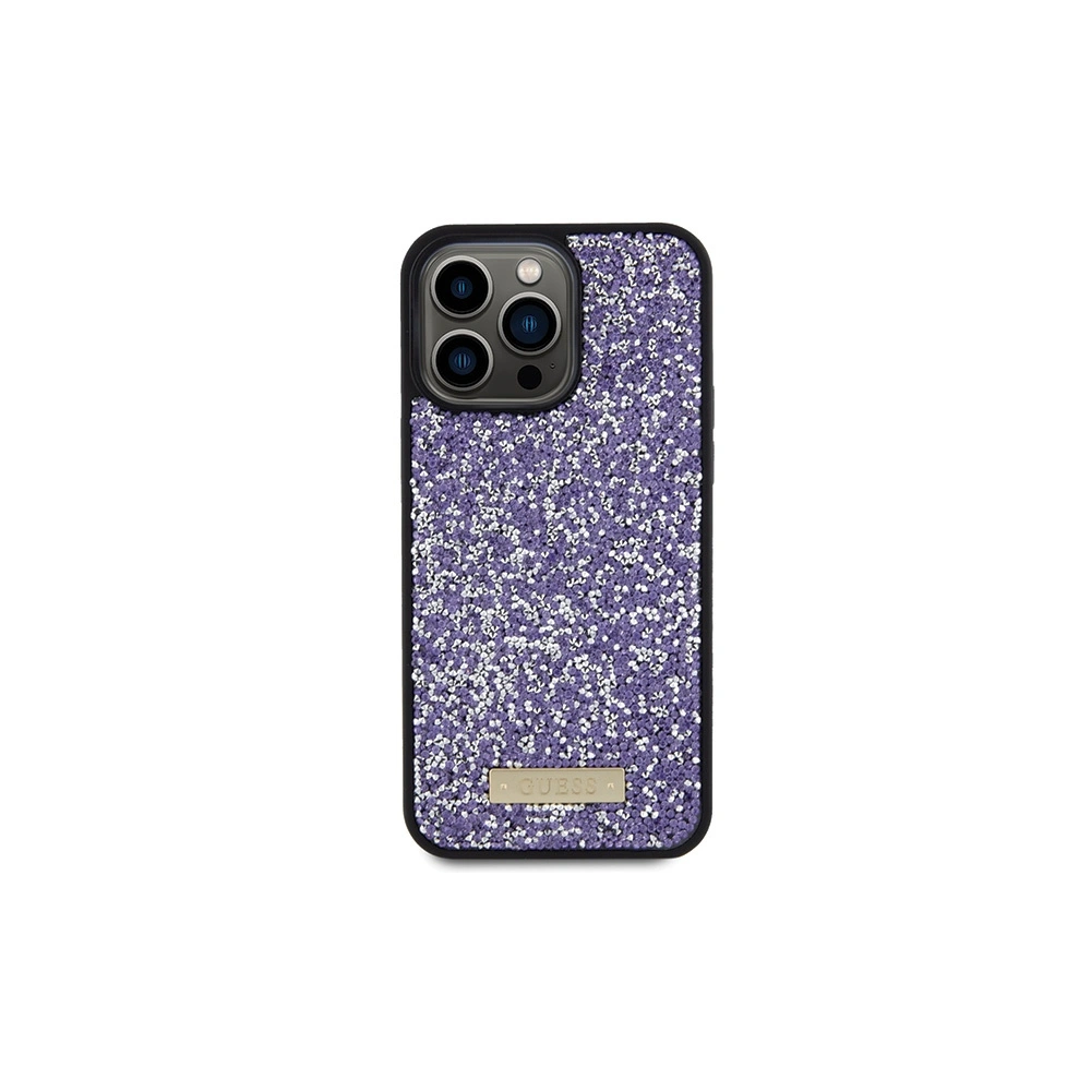Hurtownia GSM - Etui Guess GUHCP15XPFGSBSP Apple iPhone 15 Pro Max hardcase Rhinestone Metal Logo fioletowy/purple - GUE2866 - {ean13} - Hurt