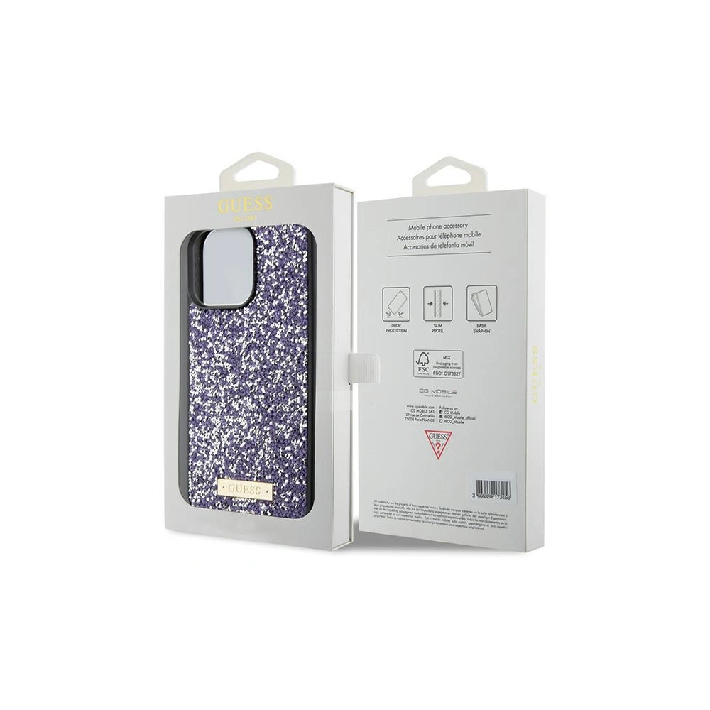 Hurtownia GSM - Etui Guess GUHCP15XPFGSBSP Apple iPhone 15 Pro Max hardcase Rhinestone Metal Logo fioletowy/purple - GUE2866 - {ean13} - Hurt