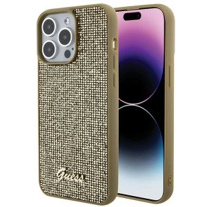 Wholesale Guess GUHCP15XPMSDGSD Apple iPhone 15 Pro Max hardcase Disco Metal Script gold - GUE2867 - {ean13} - Hurt