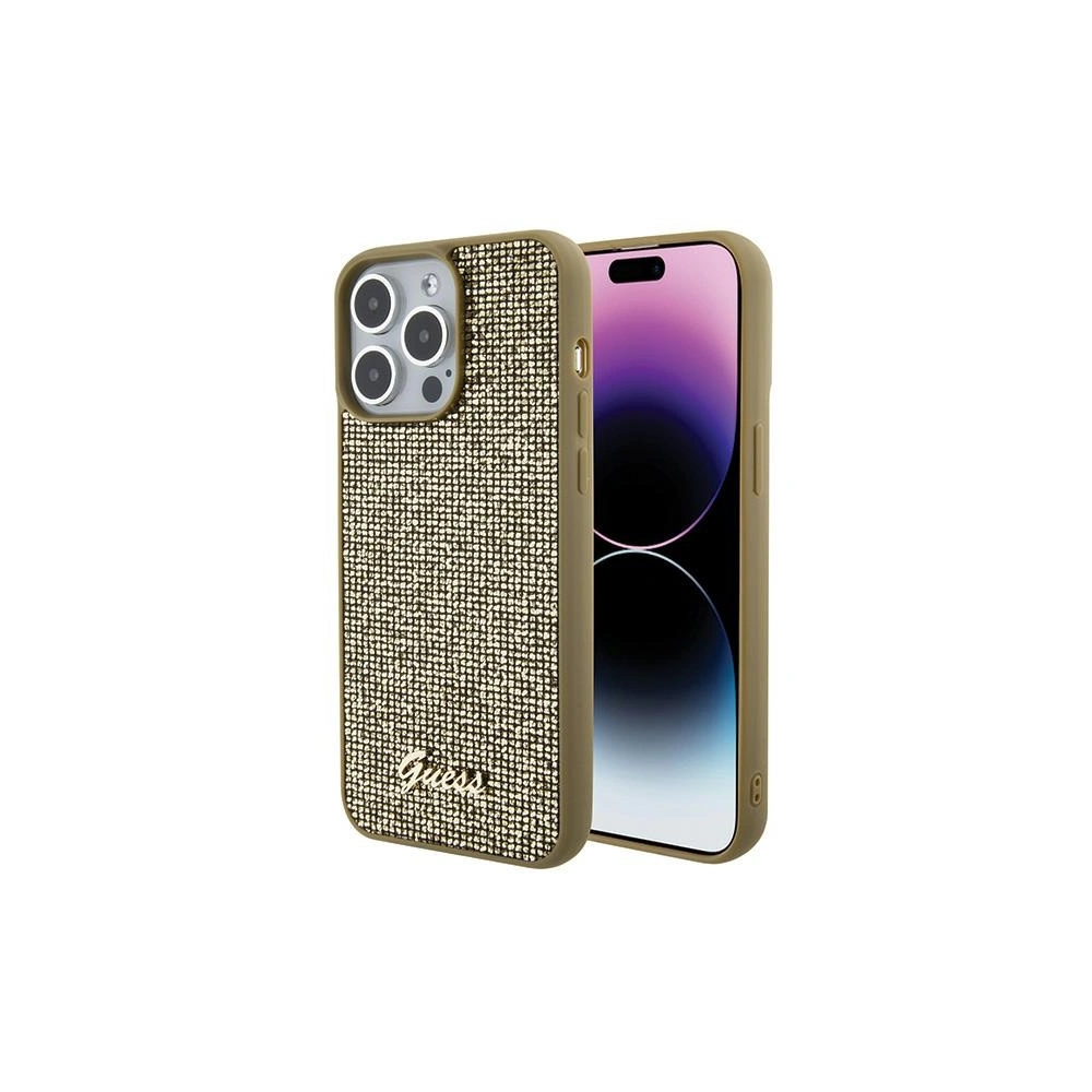 Hurtownia GSM - Etui Guess GUHCP15XPMSDGSD Apple iPhone 15 Pro Max hardcase Disco Metal Script aurie/gold - GUE2867 - {ean13} - Hurt