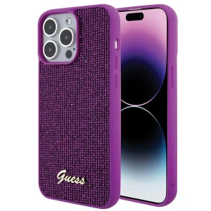 Wholesale Guess GUHCP15XPMSDGSF Apple iPhone 15 Pro Max hardcase Disco Metal Script fuschia - GUE2868 - {ean13} - Hurt