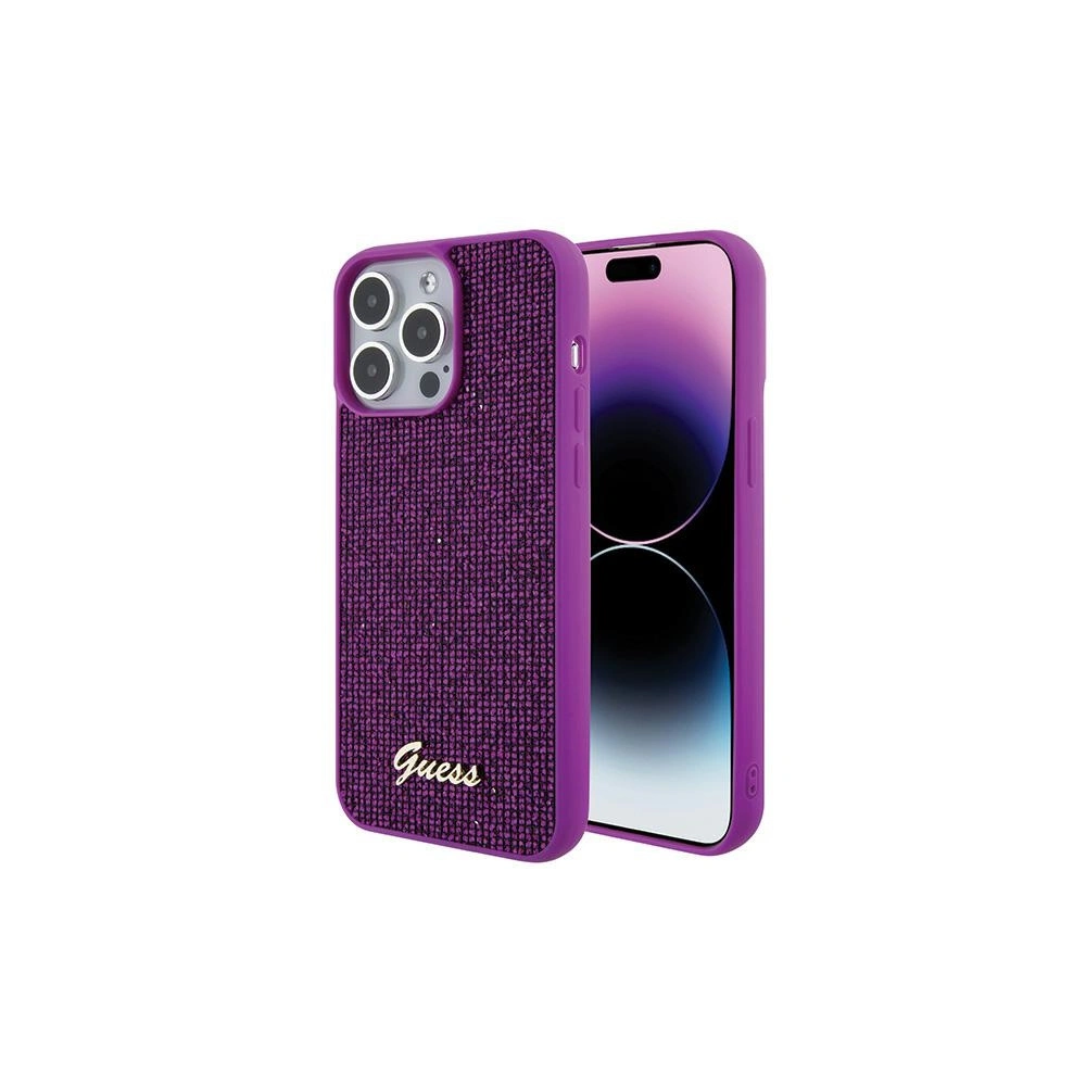 Hurtownia GSM - Etui Guess GUHCP15XPMSDGSF Apple iPhone 15 Pro Max hardcase Disco Metal Script fuchsie/fuchsie - GUE2868 - {ean13} - Hurt