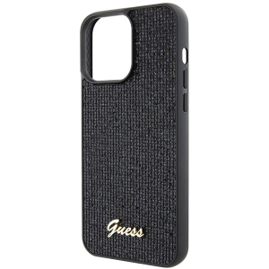 Wholesale Guess GUHCP15XPMSDGSK Apple iPhone 15 Pro Max hardcase Disco Metal Script black - GUE2869 - {ean13} - Hurt