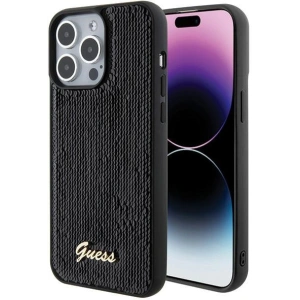 Hurtownia GSM - Etui Guess GUHCP15XPSFDGSK Apple iPhone 15 Pro Max hardcase Sequin Script Metal černý/black - GUE2870 - {ean13} - Hurt