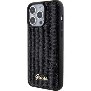 Hurtownia GSM - Etui Guess GUHCP15XPSFDGSK Apple iPhone 15 Pro Max hardcase Sequin Script Metal negru/black - GUE2870 - {ean13} - Hurt
